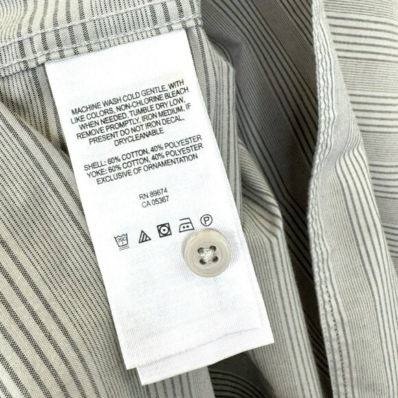 Mountain Hardwear Shirt Mens Size Medium Gray Short Sleeve Button Front Outdoor - Picture 5 of 6